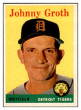 1958 Topps Baseball #262 Johnny Groth Tigers EX-MT 535853