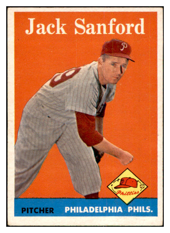 1958 Topps Baseball #264 Jack Sanford Phillies EX-MT 535856
