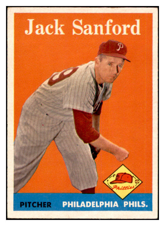 1958 Topps Baseball #264 Jack Sanford Phillies EX-MT 535857