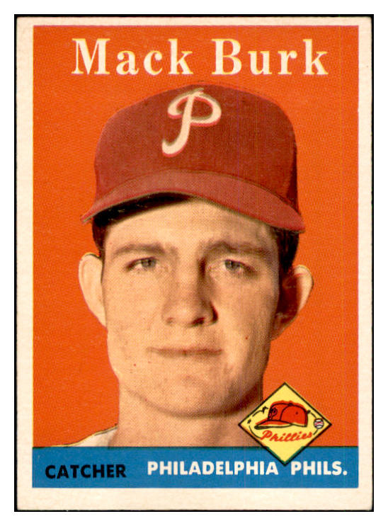 1958 Topps Baseball #278 Mack Burk Phillies EX-MT 535872