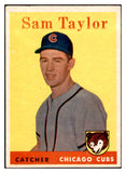 1958 Topps Baseball #281 Sam Taylor Cubs EX-MT 535874