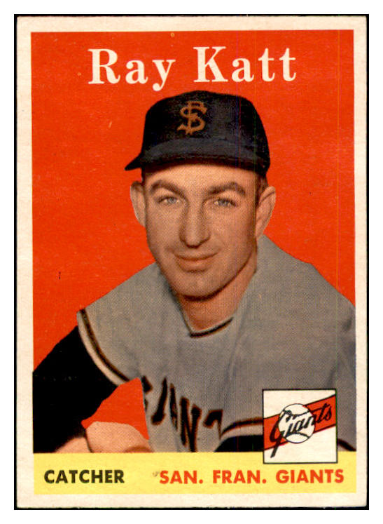 1958 Topps Baseball #284 Ray Katt Giants EX-MT 535878