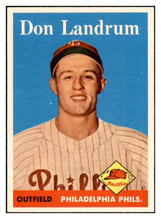 1958 Topps Baseball #291 Don Landrum Phillies EX-MT 535886