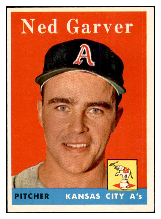 1958 Topps Baseball #292 Ned Garver A's EX-MT 535887