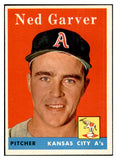 1958 Topps Baseball #292 Ned Garver A's EX-MT 535887