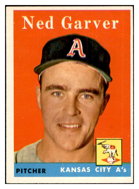 1958 Topps Baseball #292 Ned Garver A's EX-MT 535888