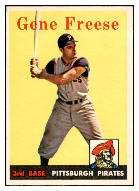 1958 Topps Baseball #293 Gene Freese Pirates EX-MT 535889