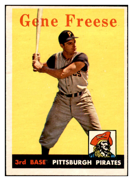 1958 Topps Baseball #293 Gene Freese Pirates EX-MT 535890