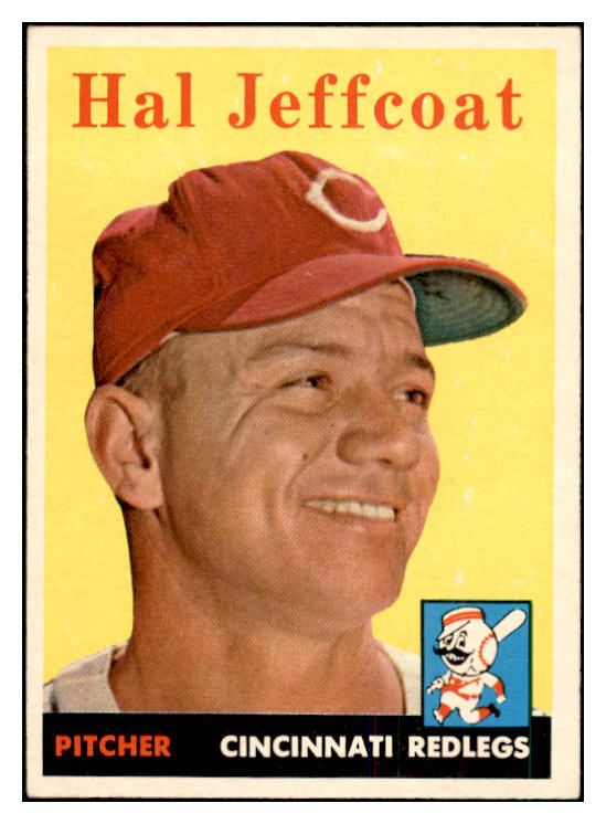 1958 Topps Baseball #294 Hal Jeffcoat Reds EX-MT 535891