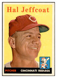 1958 Topps Baseball #294 Hal Jeffcoat Reds EX-MT 535891