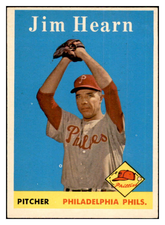 1958 Topps Baseball #298 Jim Hearn Phillies EX-MT 535893