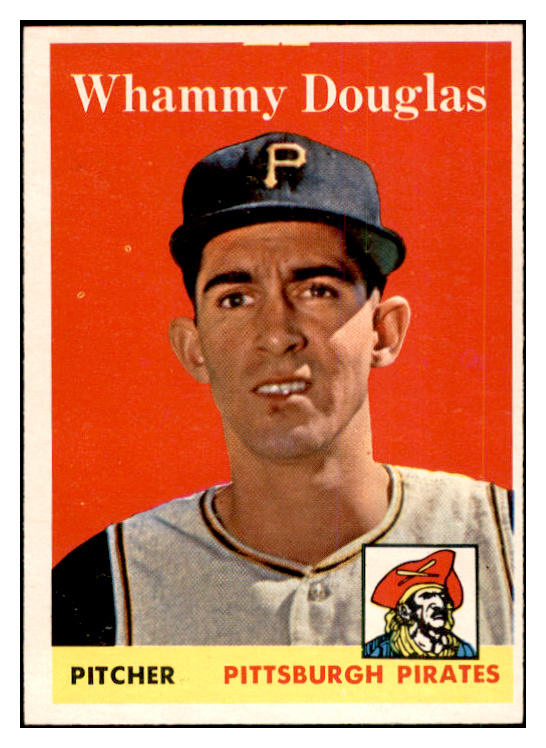 1958 Topps Baseball #306 Whammy Douglas Pirates EX-MT 535900