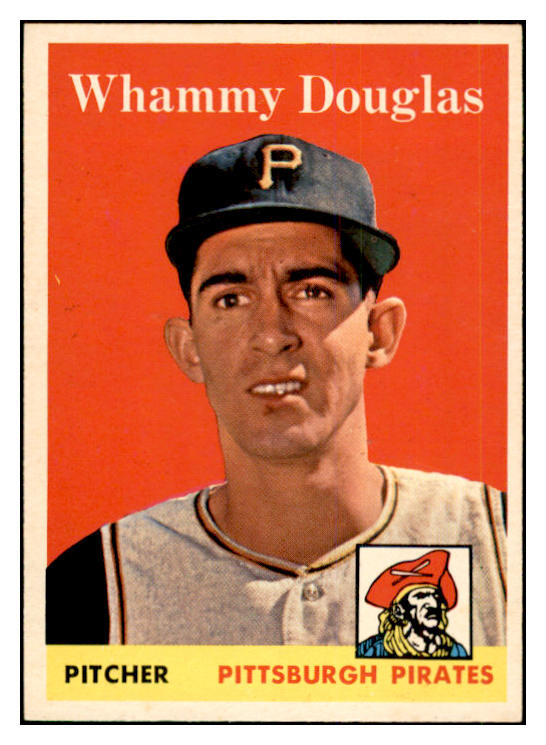 1958 Topps Baseball #306 Whammy Douglas Pirates EX-MT 535901