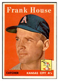 1958 Topps Baseball #318 Frank House A's EX-MT 535913