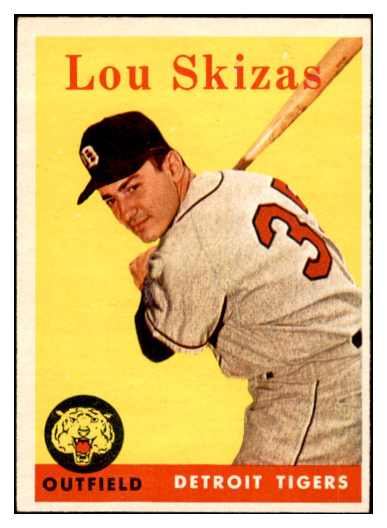 1958 Topps Baseball #319 Lou Skizas Tigers EX-MT 535914