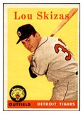 1958 Topps Baseball #319 Lou Skizas Tigers EX-MT 535914