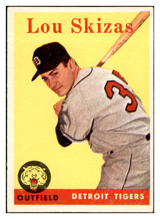 1958 Topps Baseball #319 Lou Skizas Tigers EX-MT 535915