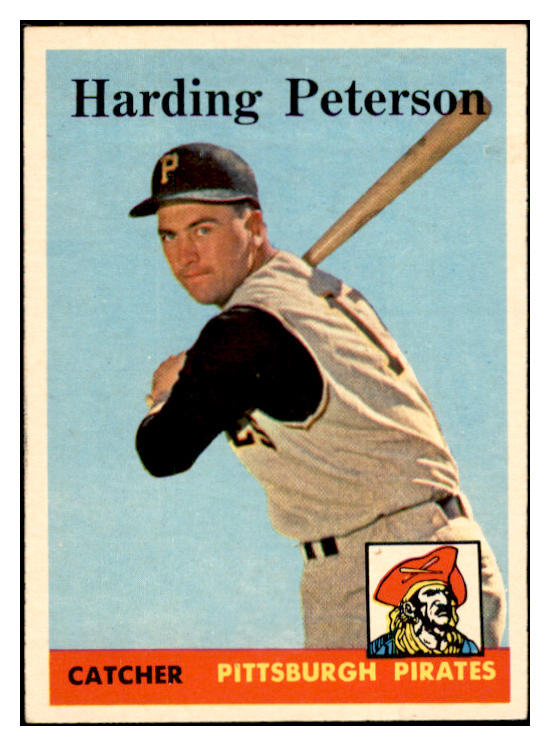 1958 Topps Baseball #322 Harding Peterson Pirates EX-MT 535917