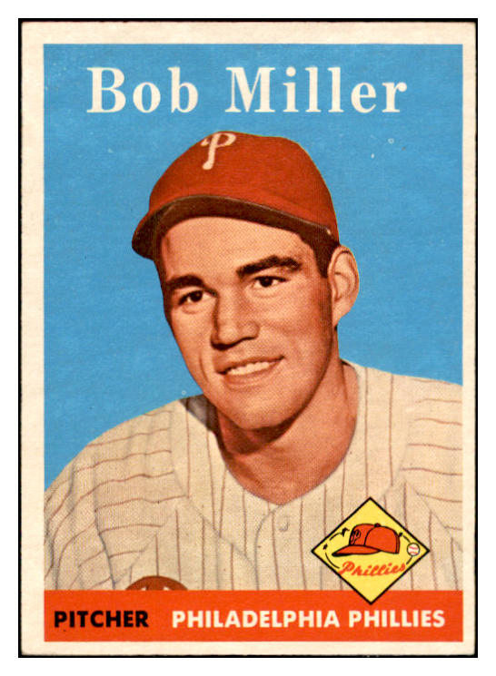 1958 Topps Baseball #326 Bob Miller Phillies EX-MT 535920