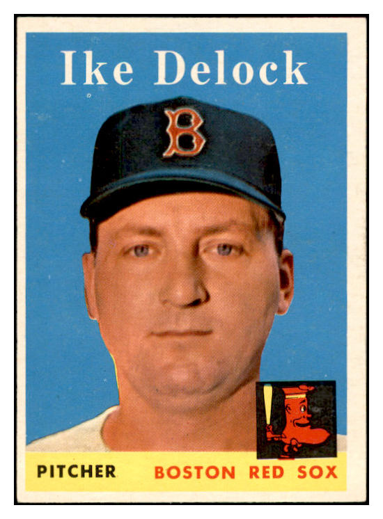 1958 Topps Baseball #328 Ike Delock Red Sox EX-MT 535921