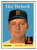 1958 Topps Baseball #328 Ike Delock Red Sox EX-MT 535922