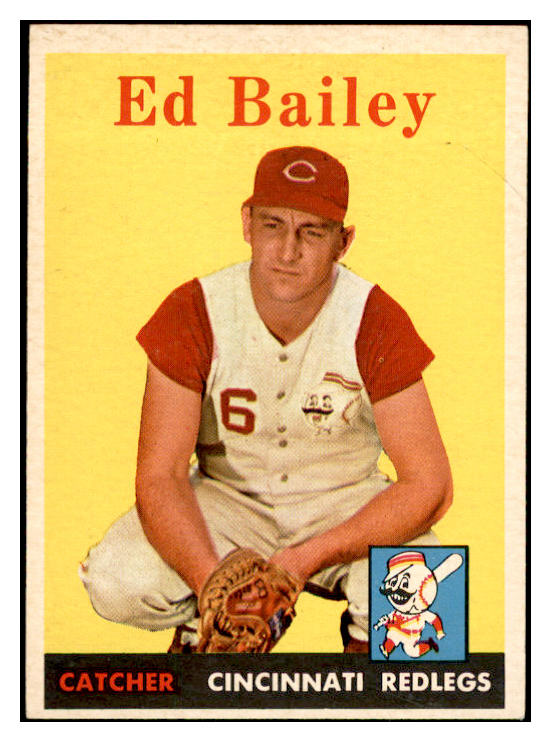 1958 Topps Baseball #330 Ed Bailey Reds EX-MT 535923