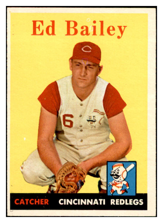1958 Topps Baseball #330 Ed Bailey Reds EX-MT 535924