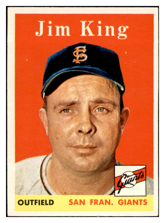 1958 Topps Baseball #332 Jim King Giants EX-MT 535927