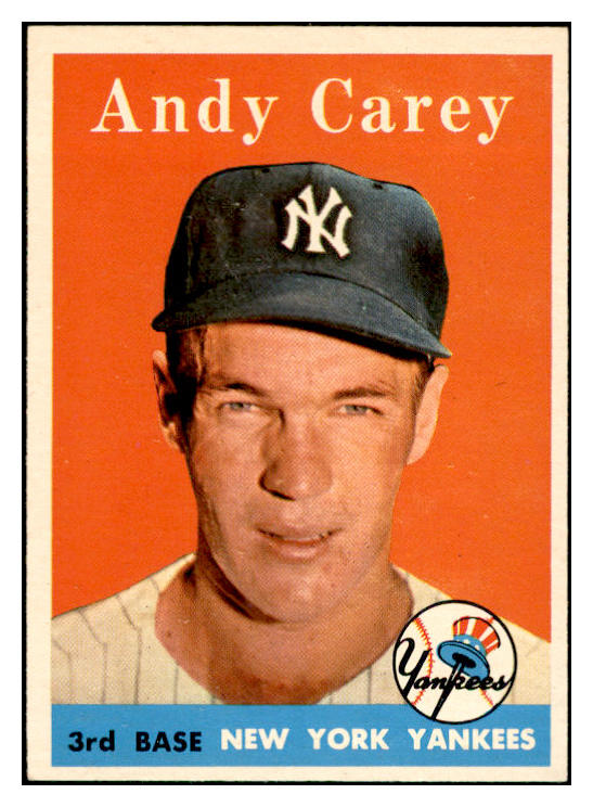 1958 Topps Baseball #333 Andy Carey Yankees EX-MT 535928