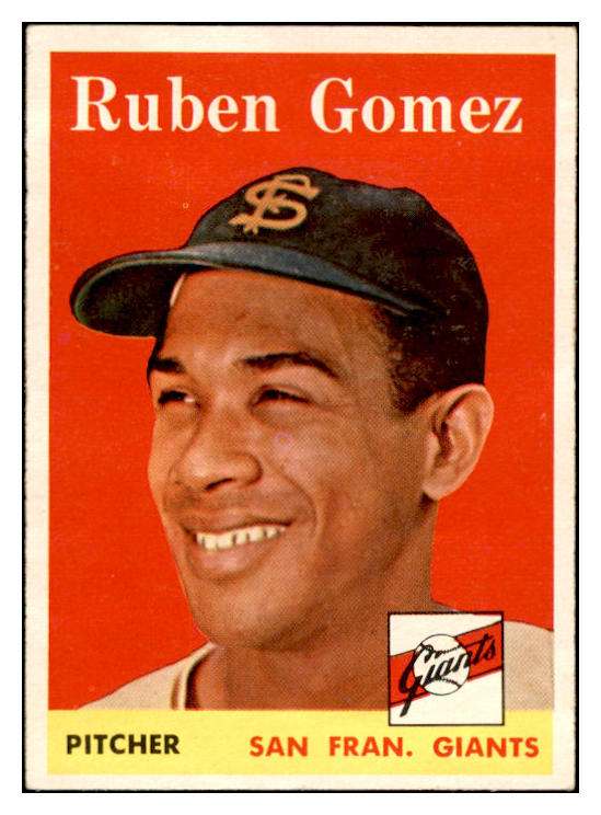 1958 Topps Baseball #335 Ruben Gomez Giants EX-MT 535930