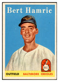 1958 Topps Baseball #336 Bert Hamric Orioles EX-MT 535931