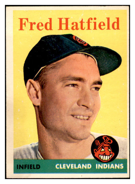 1958 Topps Baseball #339 Fred Hatfield Indians EX-MT 535936