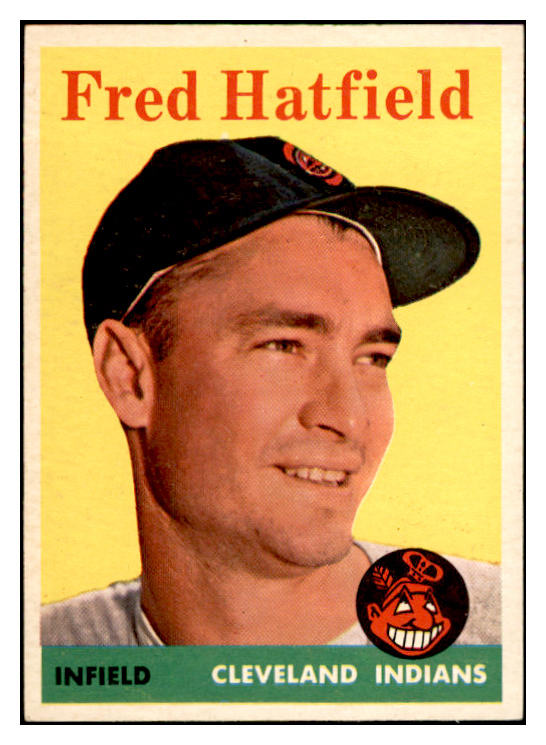 1958 Topps Baseball #339 Fred Hatfield Indians EX-MT 535937