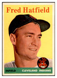 1958 Topps Baseball #339 Fred Hatfield Indians EX-MT 535937