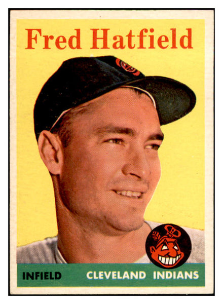 1958 Topps Baseball #339 Fred Hatfield Indians EX-MT 535937