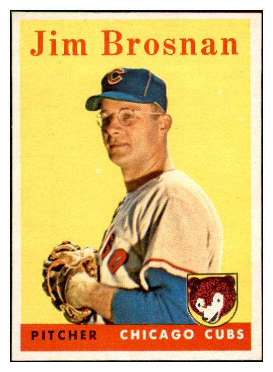 1958 Topps Baseball #342 Jim Brosnan Cubs EX-MT 535938