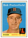 1958 Topps Baseball #344 Bob Porterfield Red Sox EX-MT 535939