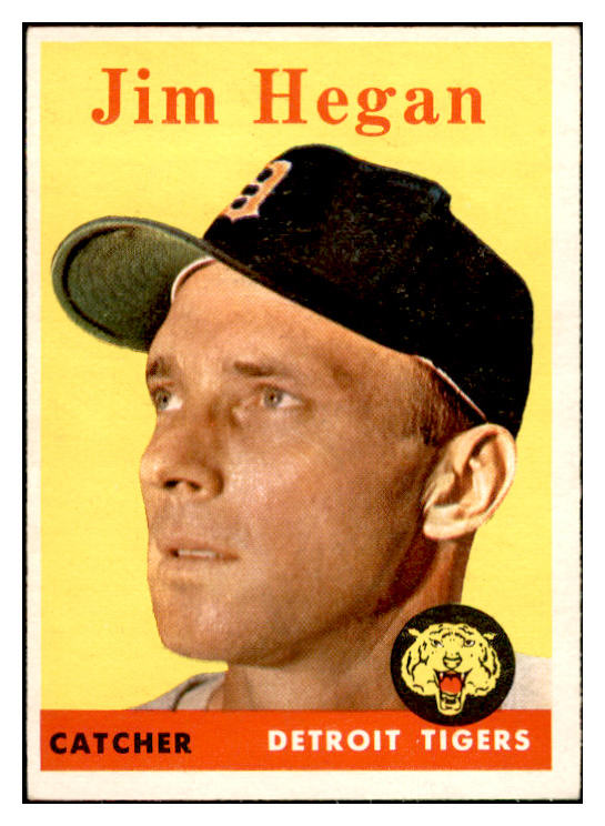 1958 Topps Baseball #345 Jim Hegan Tigers EX-MT 535940