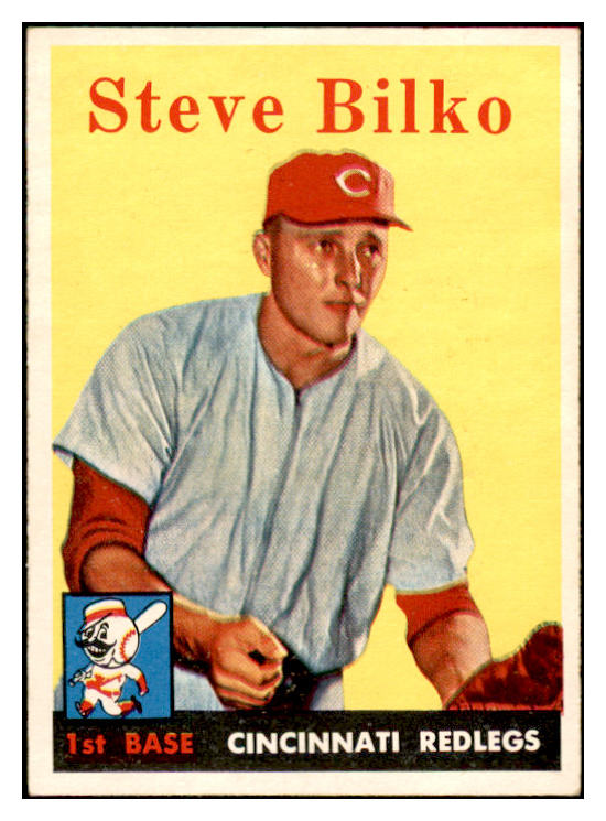 1958 Topps Baseball #346 Steve Bilko Reds EX-MT 535942