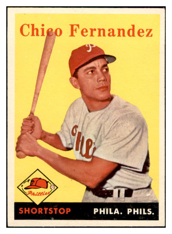 1958 Topps Baseball #348 Chico Fernandez Phillies EX-MT 535944