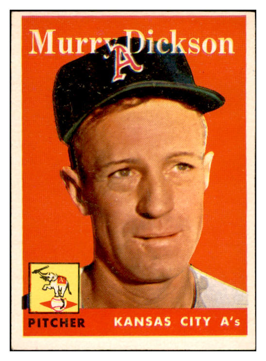 1958 Topps Baseball #349 Murry Dickson A's EX-MT 535946