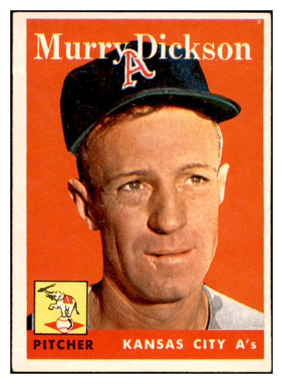1958 Topps Baseball #349 Murry Dickson A's EX-MT 535947