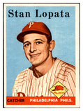 1958 Topps Baseball #353 Stan Lopata Phillies EX-MT 535948