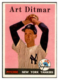 1958 Topps Baseball #354 Art Ditmar Yankees EX-MT 535950