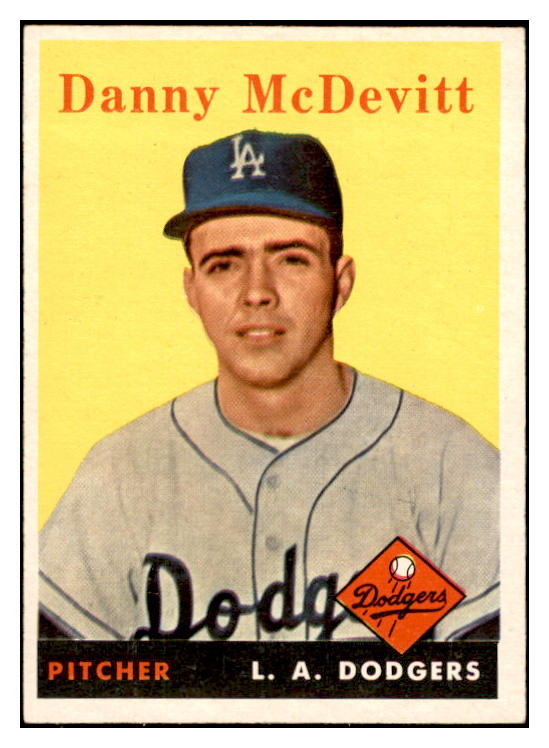 1958 Topps Baseball #357 Danny McDevitt Dodgers EX-MT 535955
