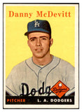 1958 Topps Baseball #357 Danny McDevitt Dodgers EX-MT 535955
