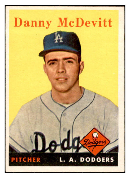 1958 Topps Baseball #357 Danny McDevitt Dodgers EX-MT 535955