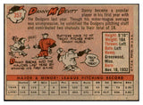 1958 Topps Baseball #357 Danny McDevitt Dodgers EX-MT 535955