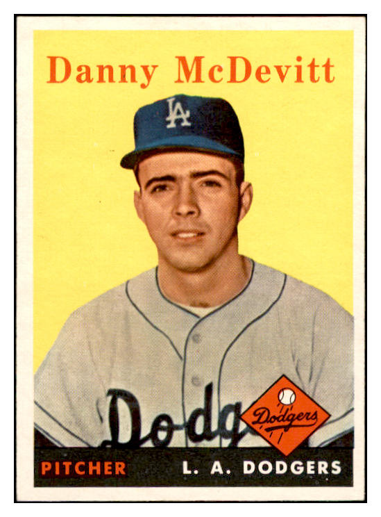 1958 Topps Baseball #357 Danny McDevitt Dodgers EX-MT 535956