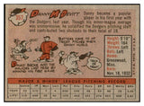 1958 Topps Baseball #357 Danny McDevitt Dodgers EX-MT 535956